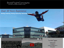 Tablet Screenshot of bodyflightconcepts.com